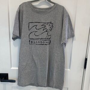 Billabong Heather Gray Graphic Tee
